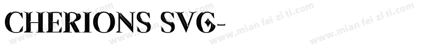 Cherions SVG字体转换